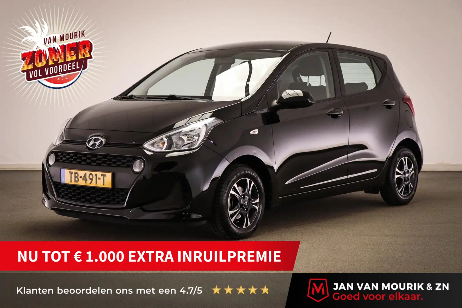 Hyundai i10 1.0i Comfort | AIRCO | CRUISE | 13" Zwart - 1