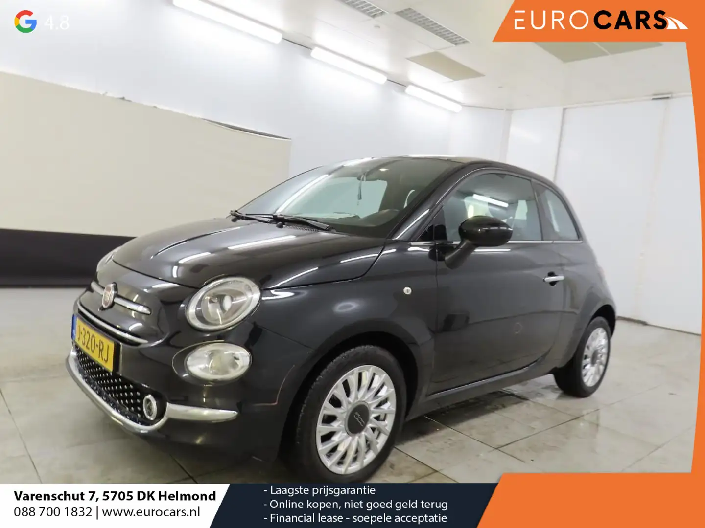 Fiat 500 1.0 Hybrid Star Panoramadak Airco Navi Carplay Des Schwarz - 1