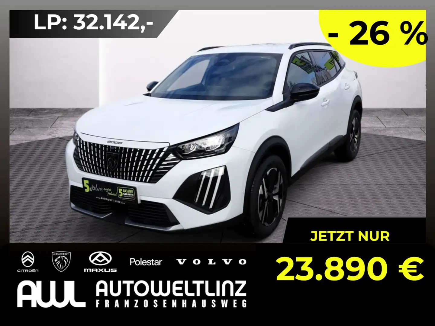 Peugeot 2008 1.2 PureTech 100 Allure Weiß - 1