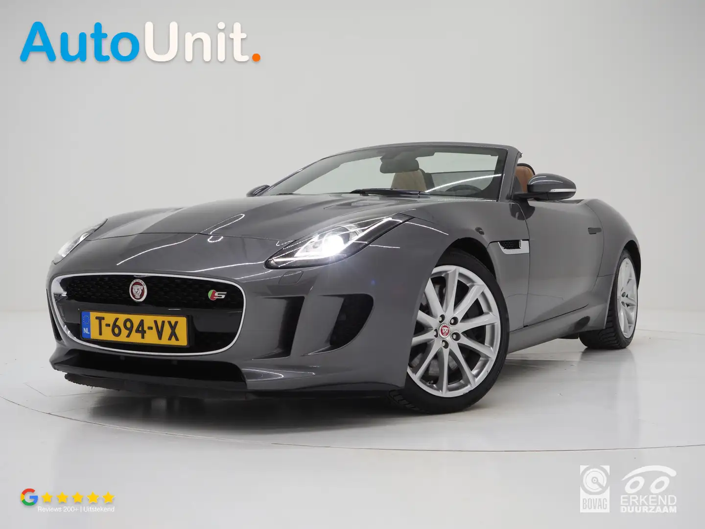 Jaguar F-Type 3.0 V6 S 380PK Convertible AWD | Sportuitlaat | Sp Gris - 1