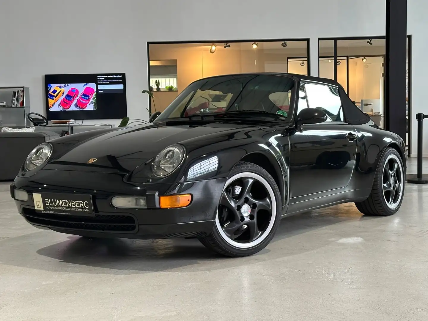 Porsche 993 Carrera 4 Cabriolet *Automatik,Klima, US Mod Negro - 1