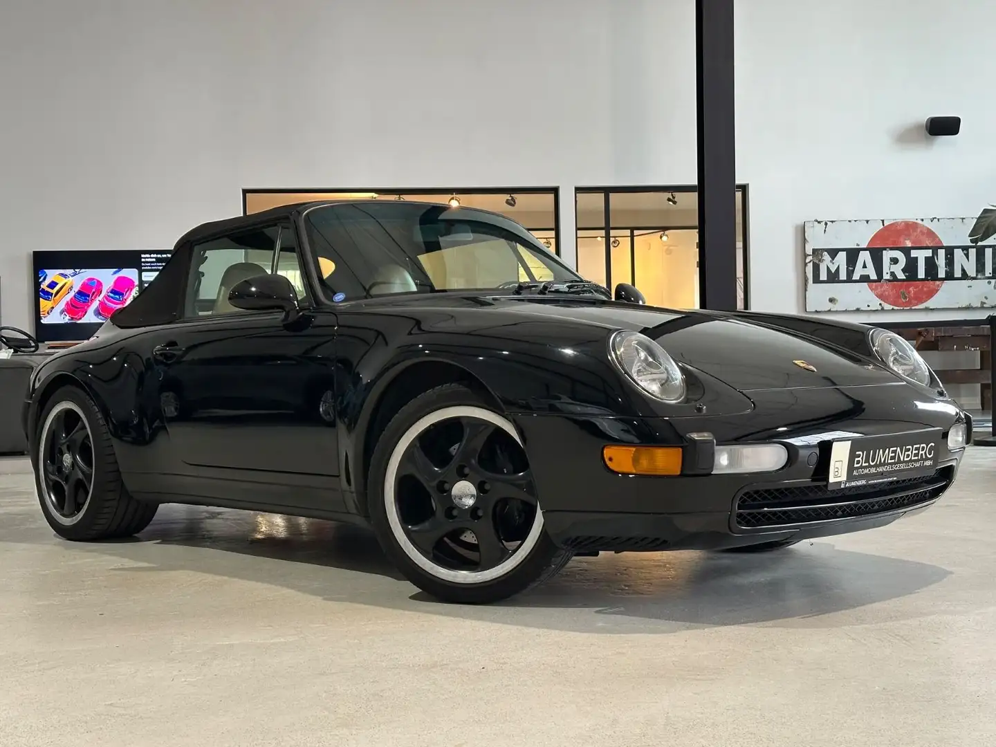 Porsche 993 Carrera 4 Cabriolet *Automatik,Klima, US Mod Negro - 2
