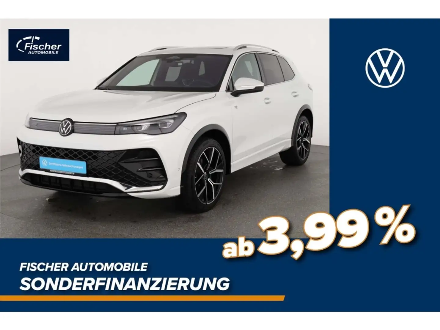 Volkswagen Tiguan 1.5 eTSI R-Line DSG Matrix/NAV/P-Dach/RFK Weiß - 1