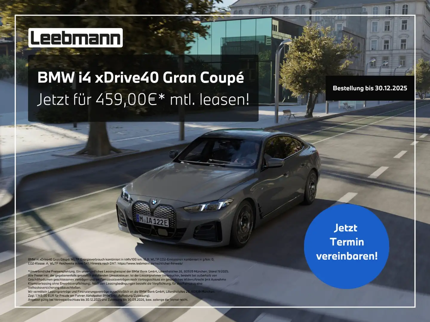 BMW i4 xDrive40 Gran Coupé Bestellaktion! bis 31.12! Noir - 1