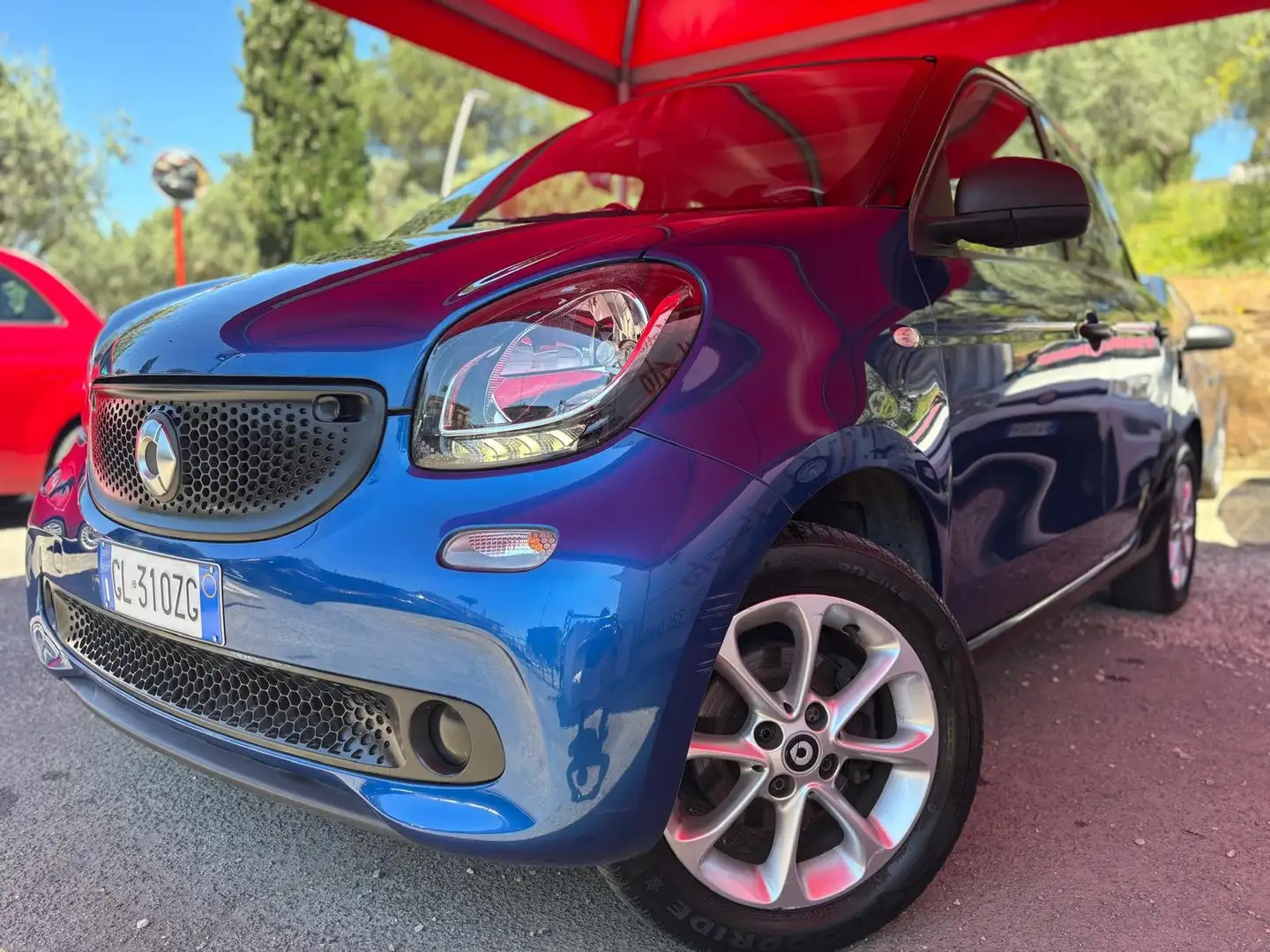 smart forFour 1.0 cc 71cv TETTO BLUETOOTH CRUISE CLIMA AUTO Bleu - 2