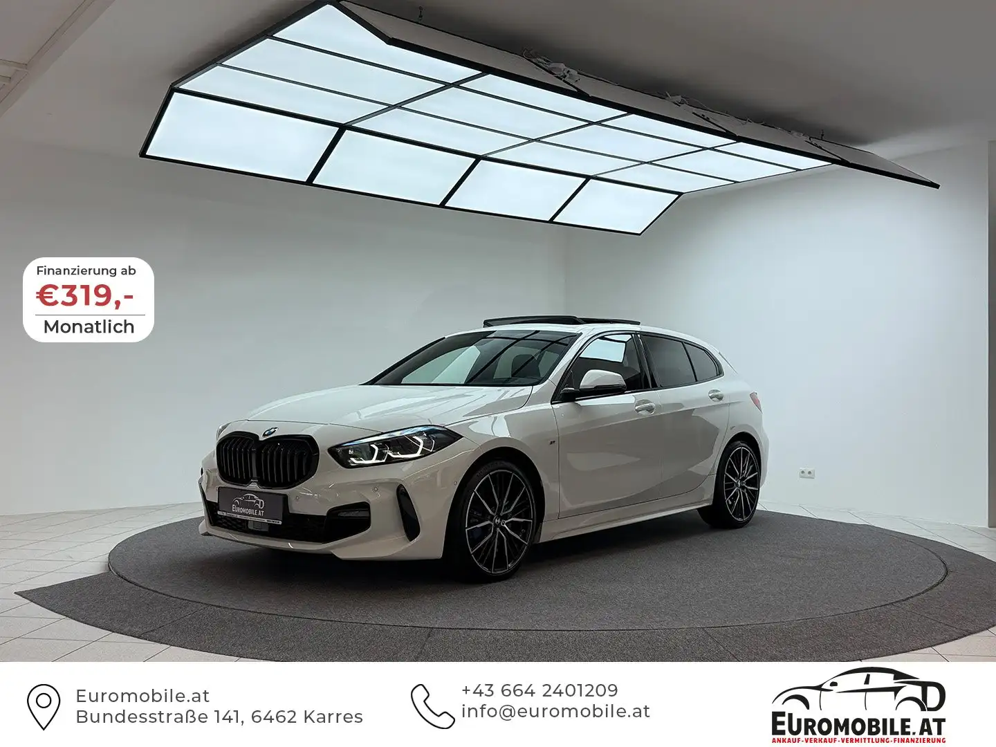 BMW 118 118 i M SPORT *Vollausstattung*PANO*RFK*HU*LED*B&O Weiß - 1