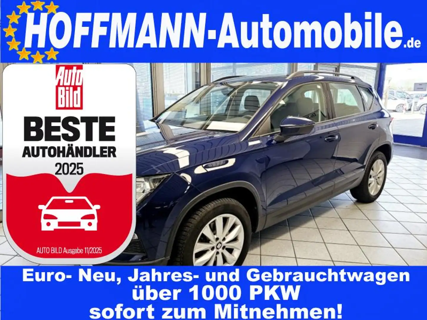 SEAT Ateca PDC,Klimaautomatik,Sitzheizung Modrá - 1