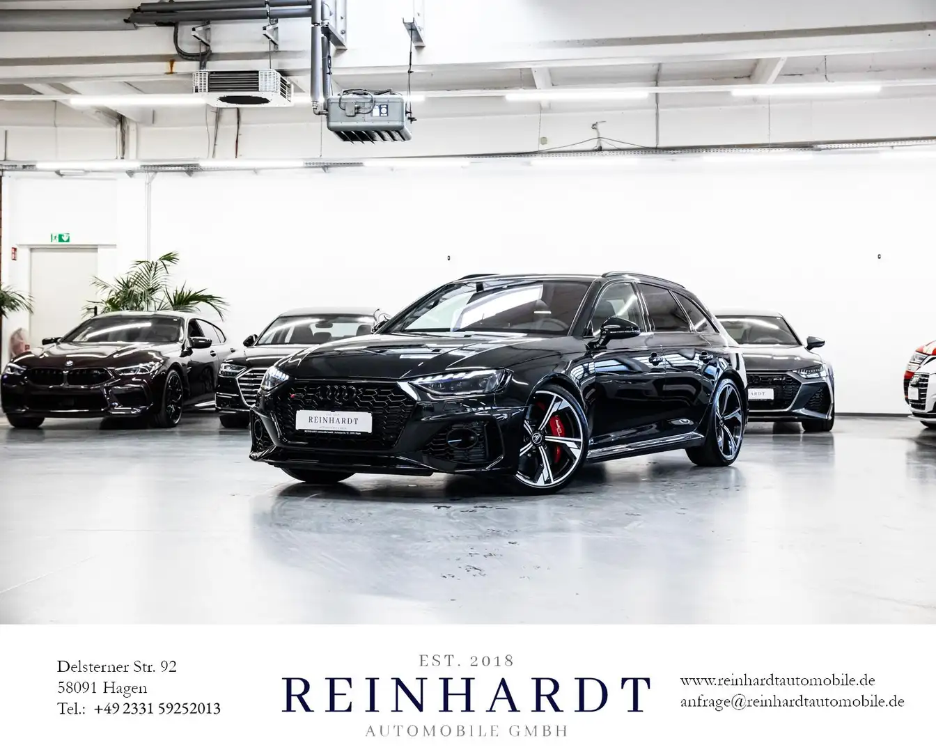 Audi RS4 AVANT ALL-BLACK 20Z./HuD/RS-AGA/KERAMIK/B&O Schwarz - 1
