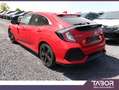 Honda Civic 1.0 VTEC TURBO 129 Elegance GPS ACC Rouge - thumbnail 4
