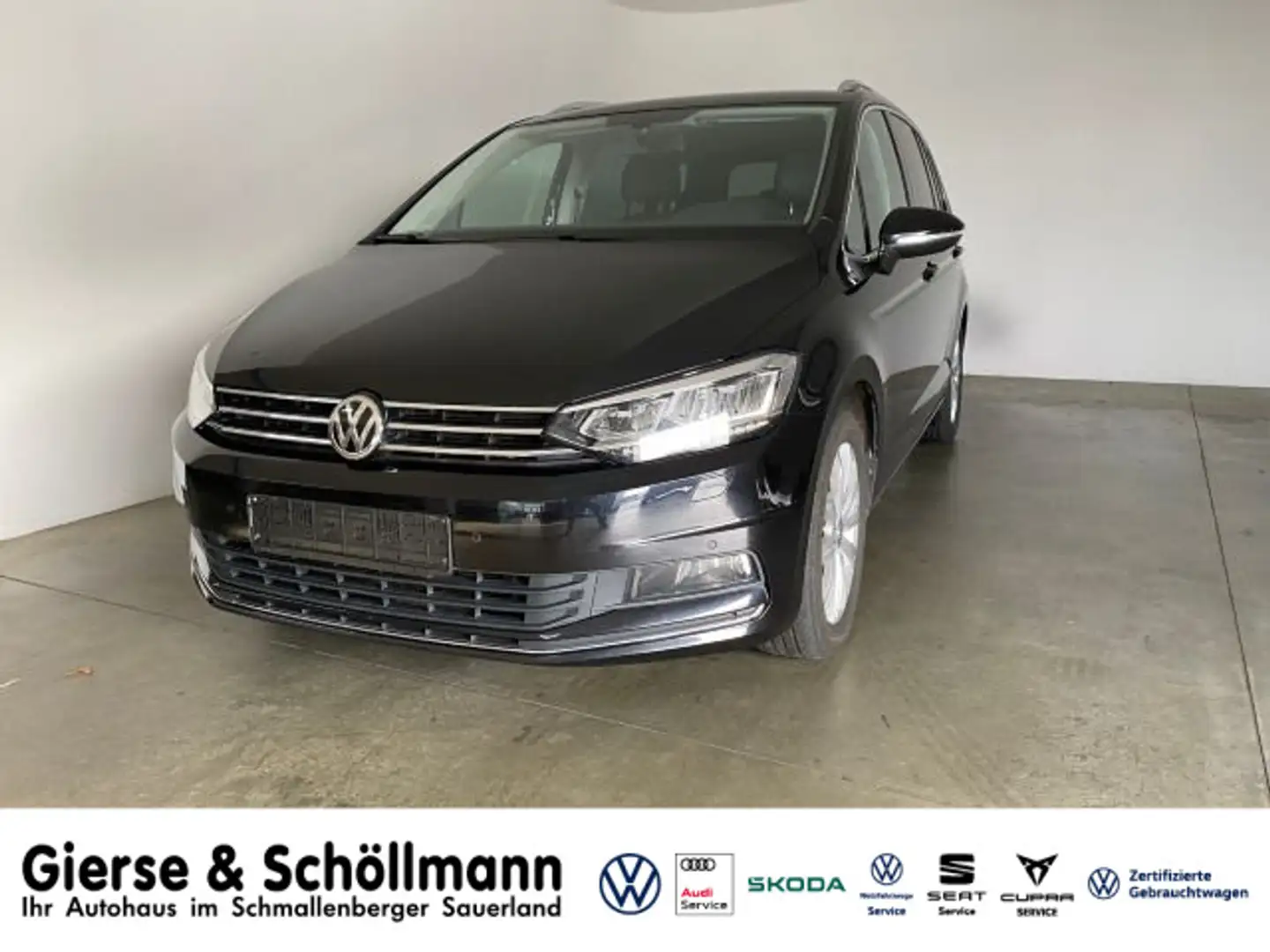Volkswagen Touran Highline 2.0 l TDI SHZ+KLIMAAUTO Schwarz - 1