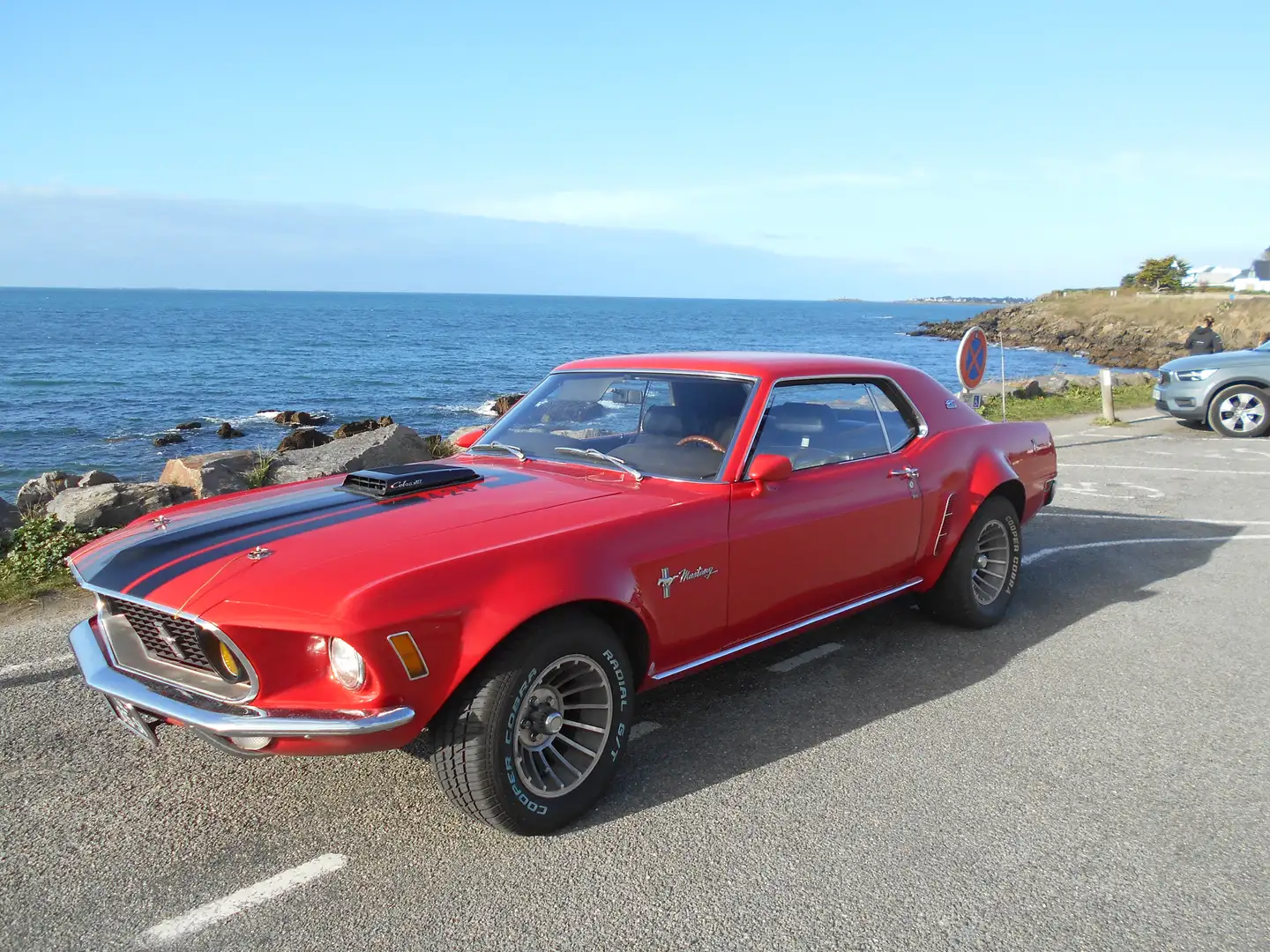 Ford Mustang 428 Cobra-jet Code R Rouge - 1