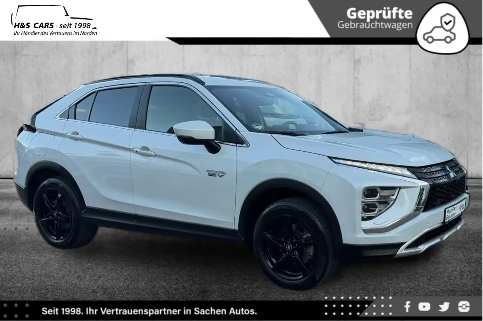 Mitsubishi Eclipse Cross Plus H 4WD LEDER NAV KAM CARPLAY Weiß - 2