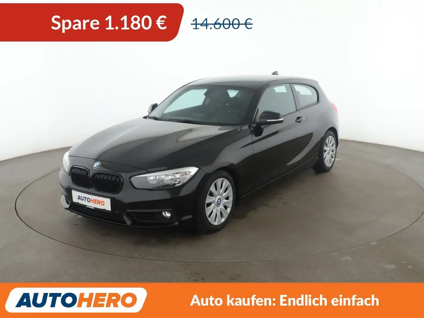BMW 120 120i Advantage *NAVI*PDC*SHZ*TEMPO*ALU*KLIMA* Schwarz - 1