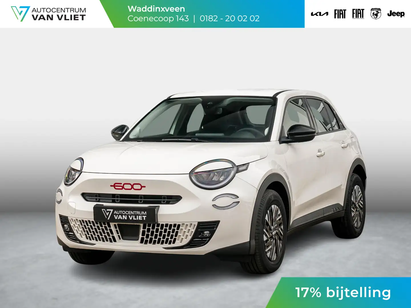 Fiat 600e RED 54 kWh | Uit voorraad leverbaar | 17% Bijtelli Белый - 1