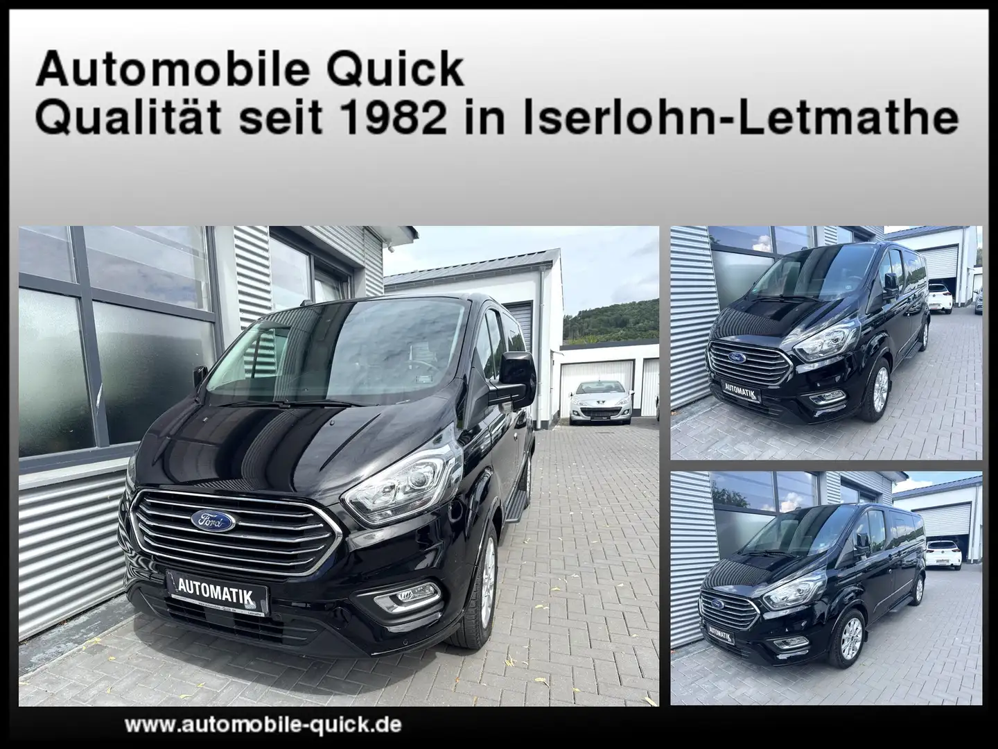 Ford Tourneo Custom 2.0 TDCI Aut.,Titanium aus 1.Hand Schwarz - 1