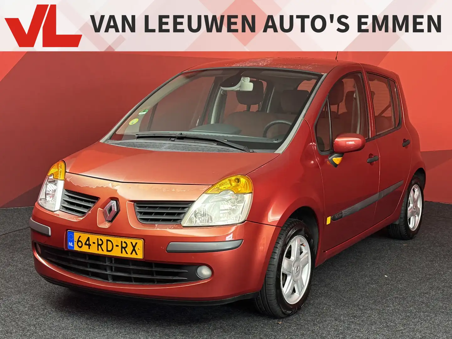 Renault Modus 1.6-16V Expression Luxe | Airco | Cruise control | Rood - 1