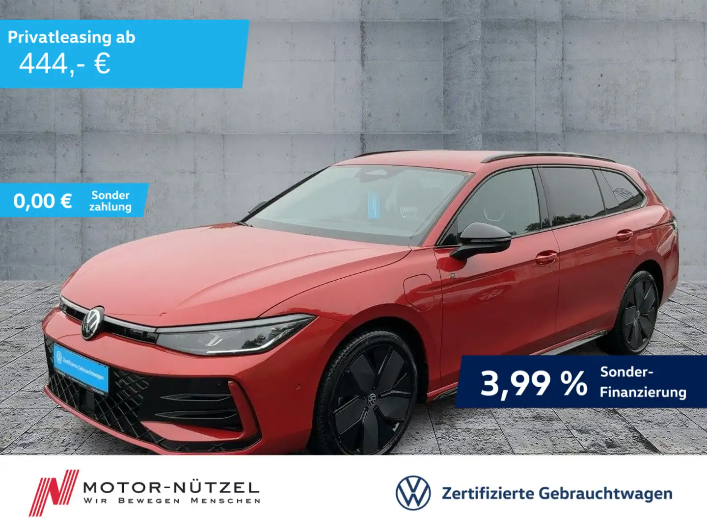 Volkswagen Passat Variant 1.5 eHYBRID R-LINE 5JG+MATRIX+AHK Rot - 1