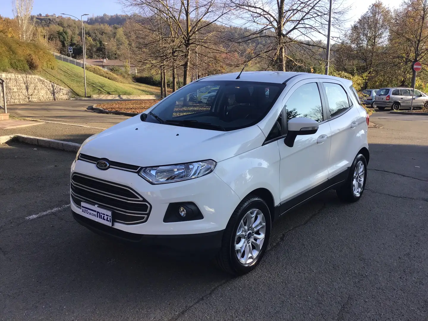 Ford EcoSport 1.5 tdci Titanium 95cv E6   UNICO  PROPRIETARIO Bianco - 1