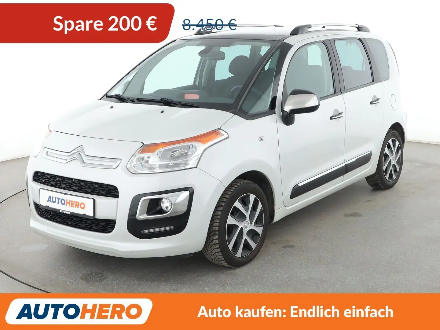 Citroen C3 Picasso 1.6 Blue-HDi Selection *TEMPO*PDC*AHK*PANO* Blanc - 1
