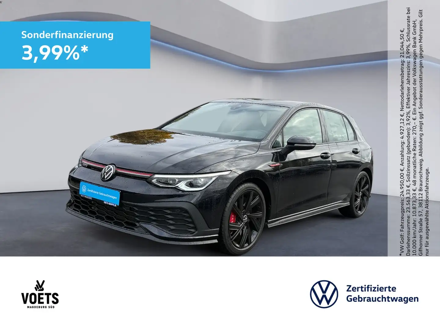 Volkswagen Golf VIII GTI CLUBSPORT LED+NAVI+ACC+BERGAMO 18" Schwarz - 1