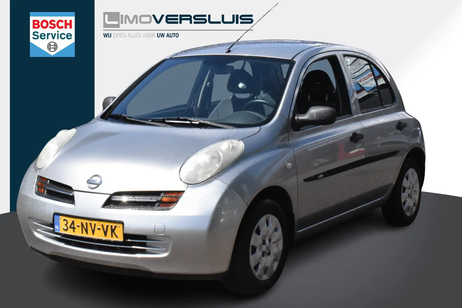 Nissan Micra 1.2 Visia 1e Eigenaar | 5-Deurs | 100% Onderhouden Grijs - 1