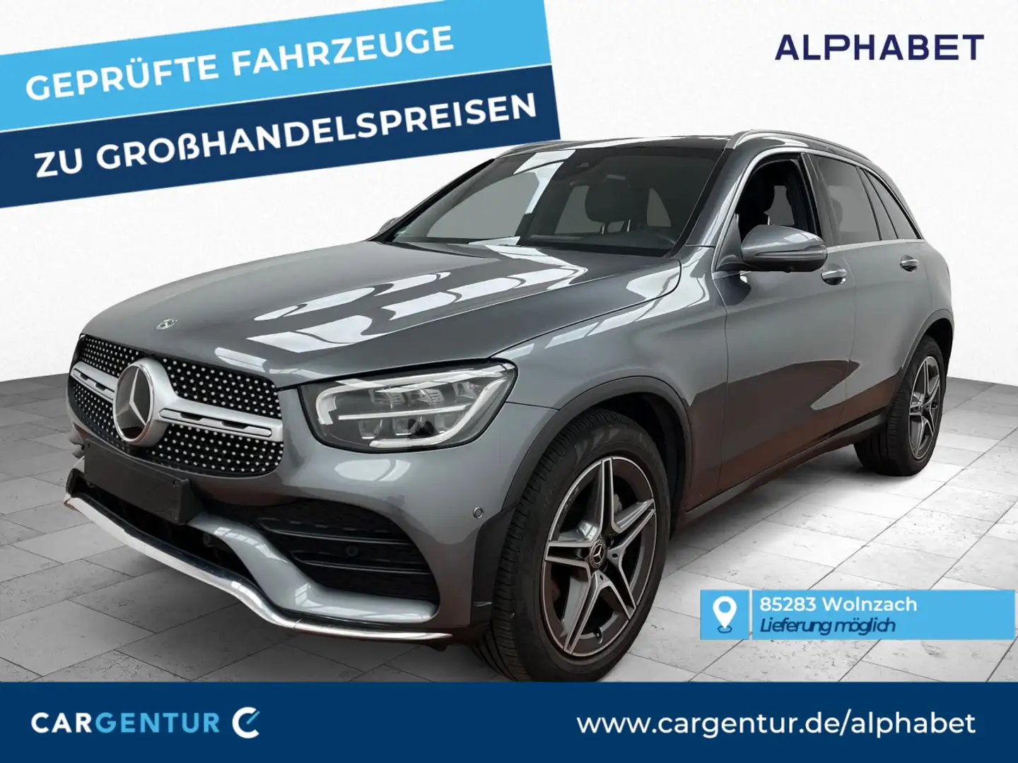 Mercedes-Benz GLC 400 d AMG Line 4Matic 360° AHK Pano S-Dach Grijs - 1