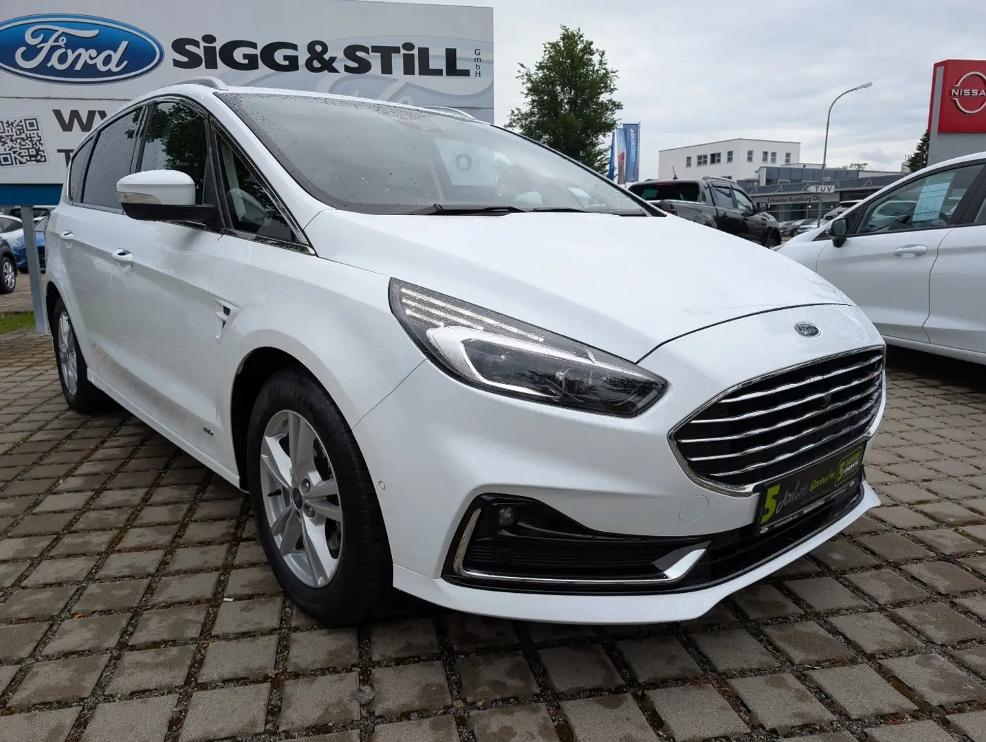 Ford S-Max 2.0 Titanium 4x4 7-SITZ*AHK*LED*ACC*EL-KLAPPE Blanc - 2