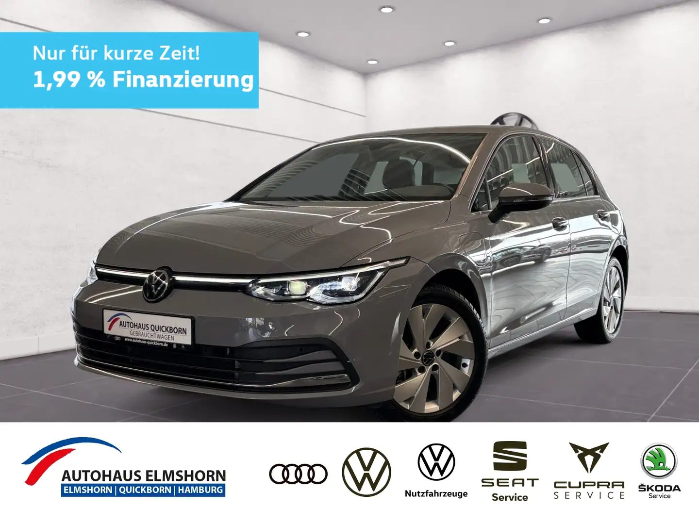Volkswagen Golf VIII Style 1.4 eHybrid DSG MATRIX NAVI APP Grau - 1
