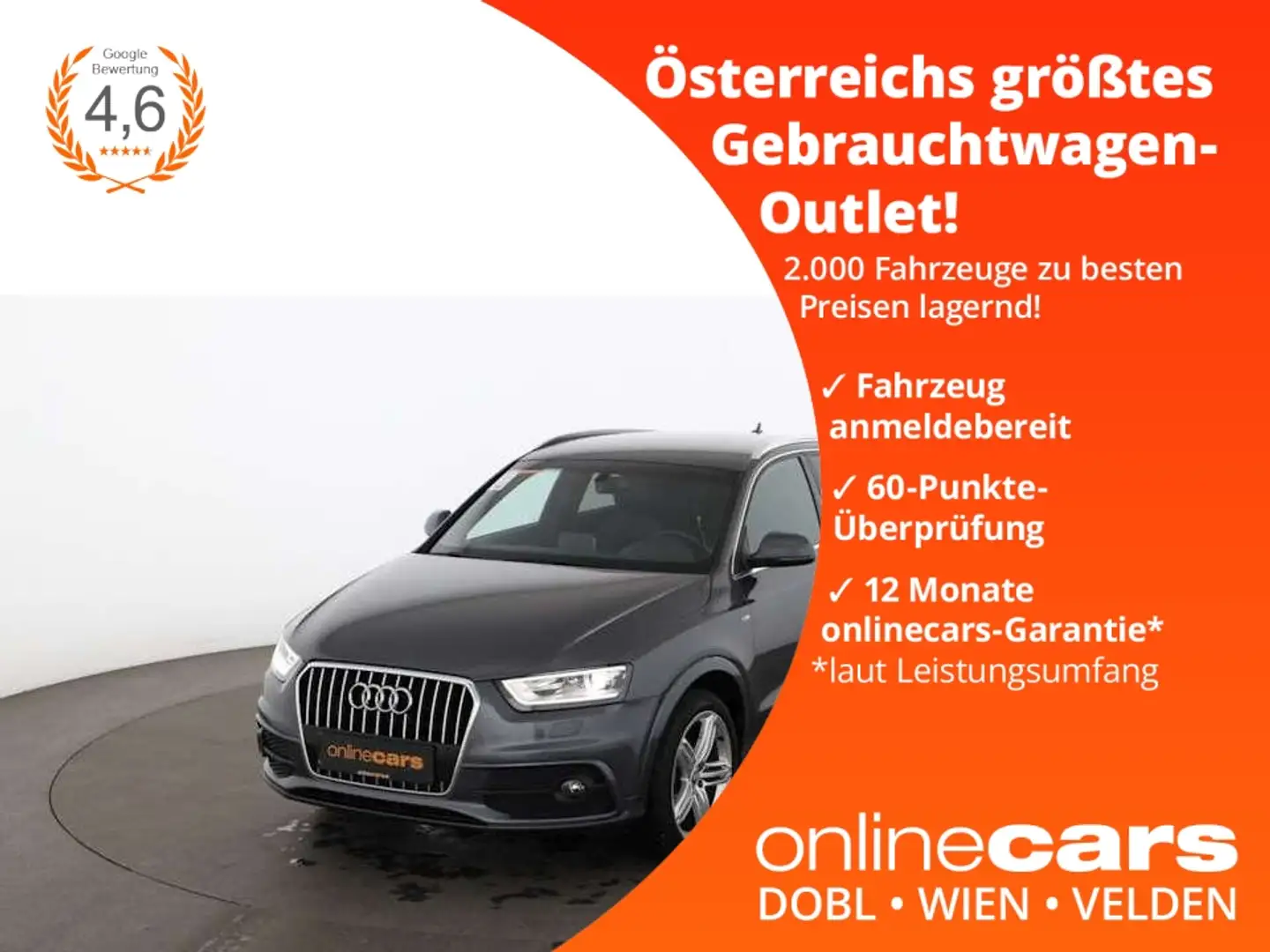 Audi Q3 2.0 quattro TDI Aut XENON NAVI LEDER SITZHZG Grijs - 1