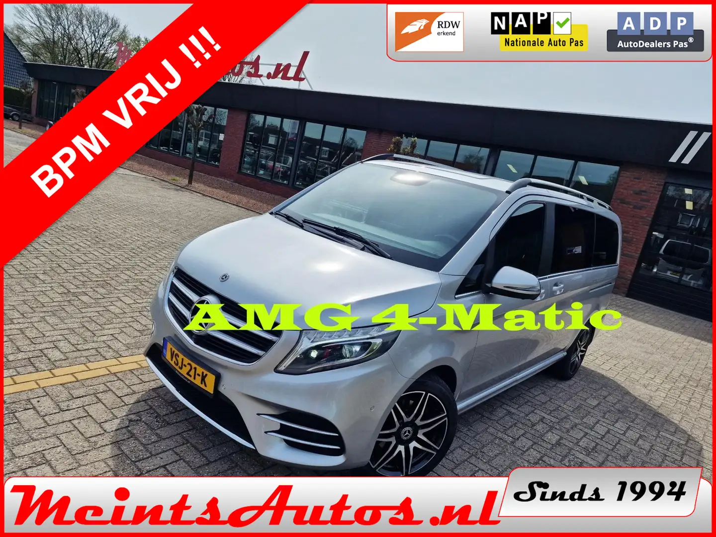 Mercedes-Benz V 250 250d 4-MATIC AMG 190Pk 4x4 DC Dubbele Cabine Avant Grijs - 1