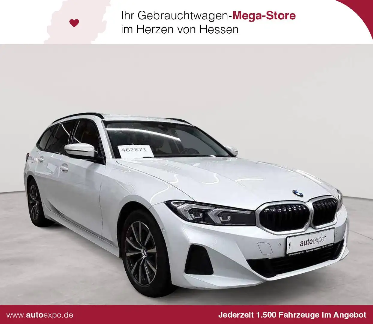 BMW 318 318d Touring Aut. Navi SHZ AHK LED Blanco - 1