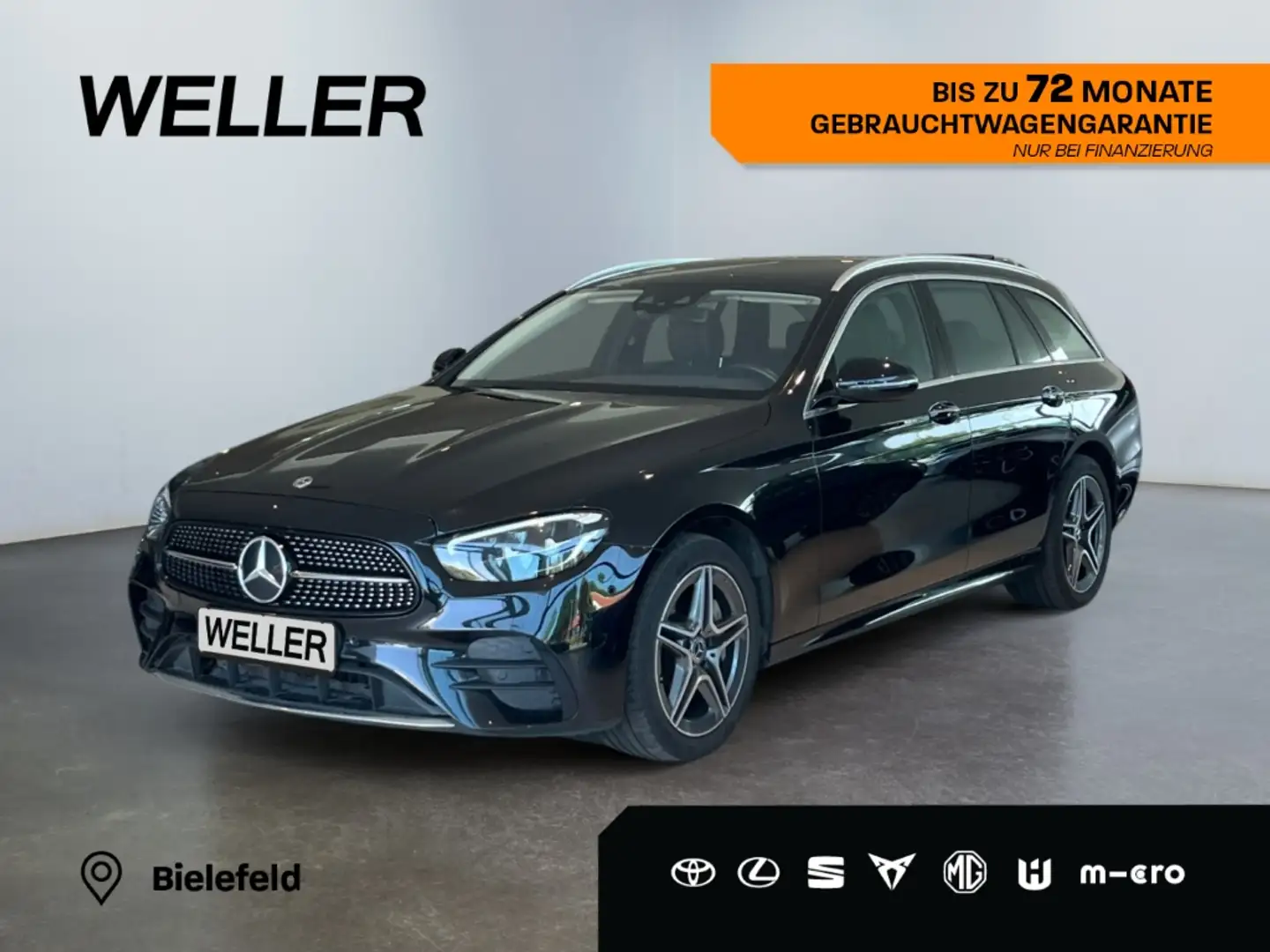Mercedes-Benz E 300 de T AMG 9G *LED*Burmester*360°*HUD*Navi* Zwart - 1