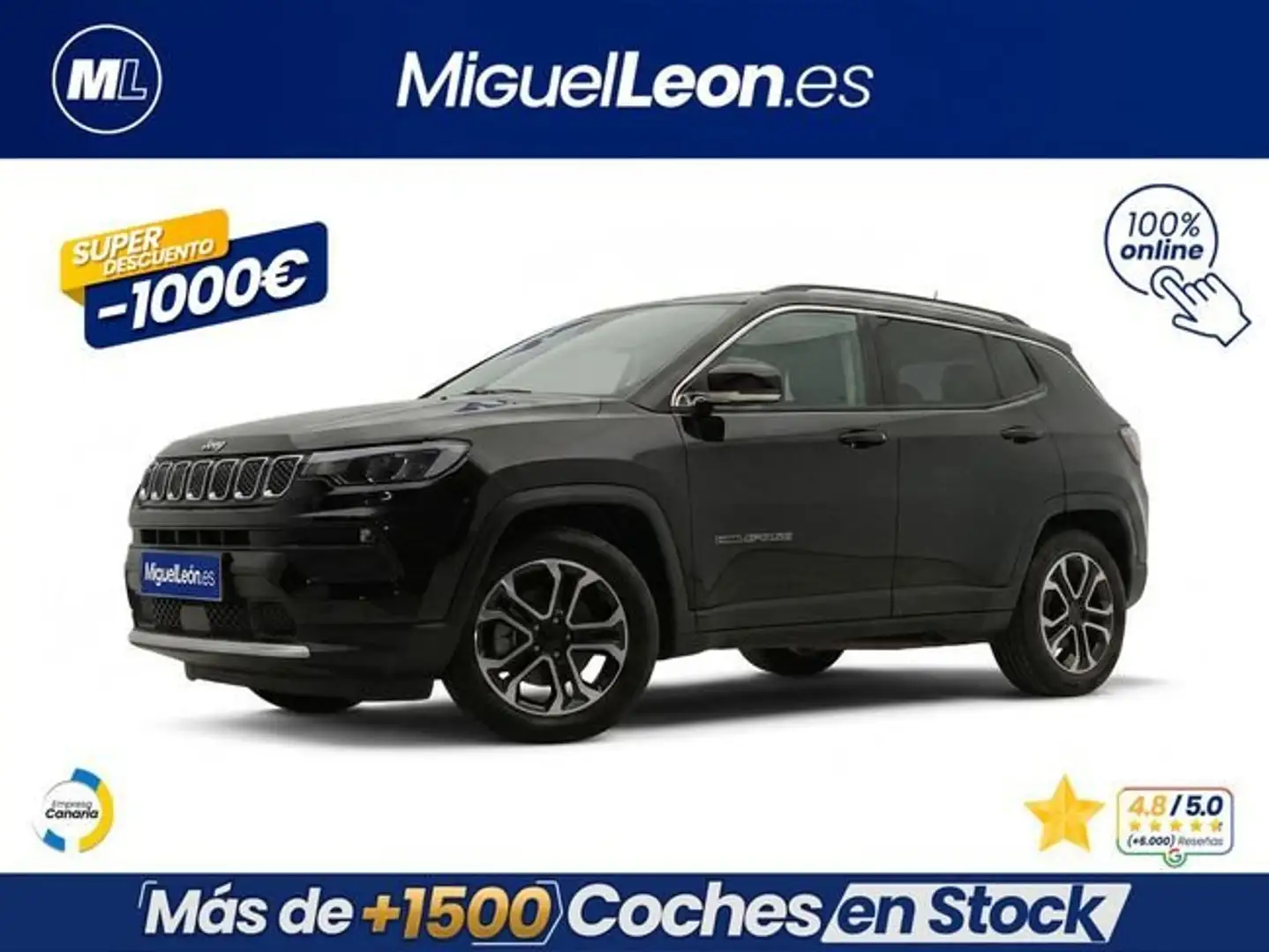 Jeep Compass 1.6 Mjt Limited FWD Negro - 1
