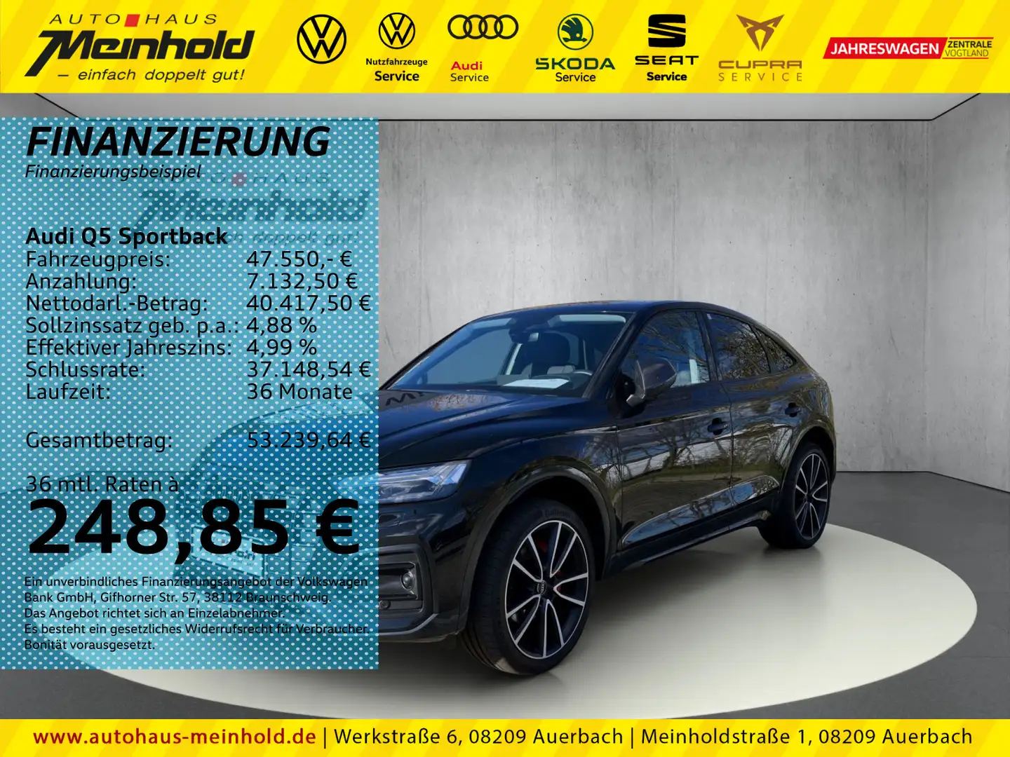 Audi Q5 advanced 45 TFSI quattro S tronic Nero - 1