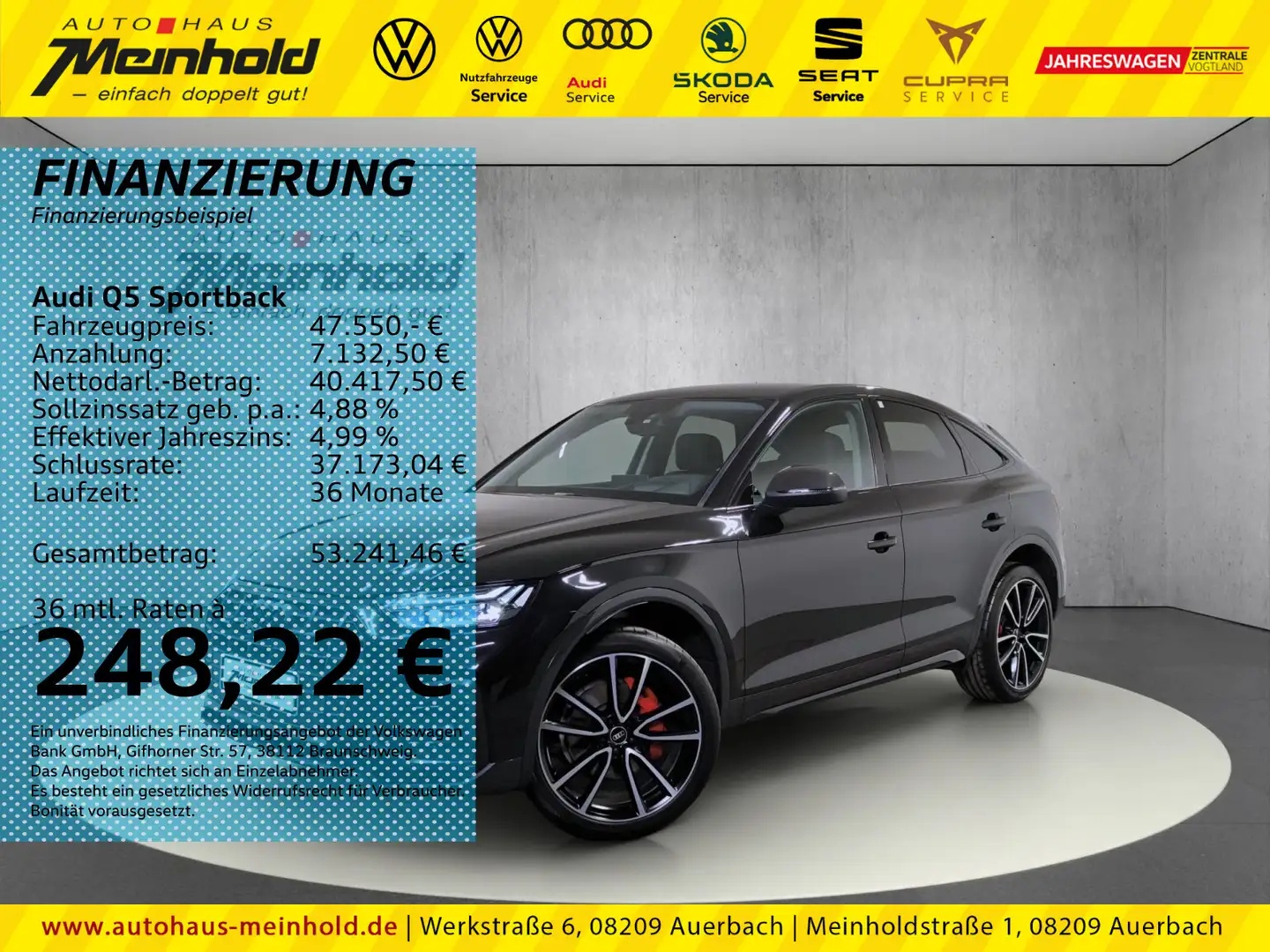 Audi Q5 advanced 45 TFSI quattro S tronic Schwarz - 1