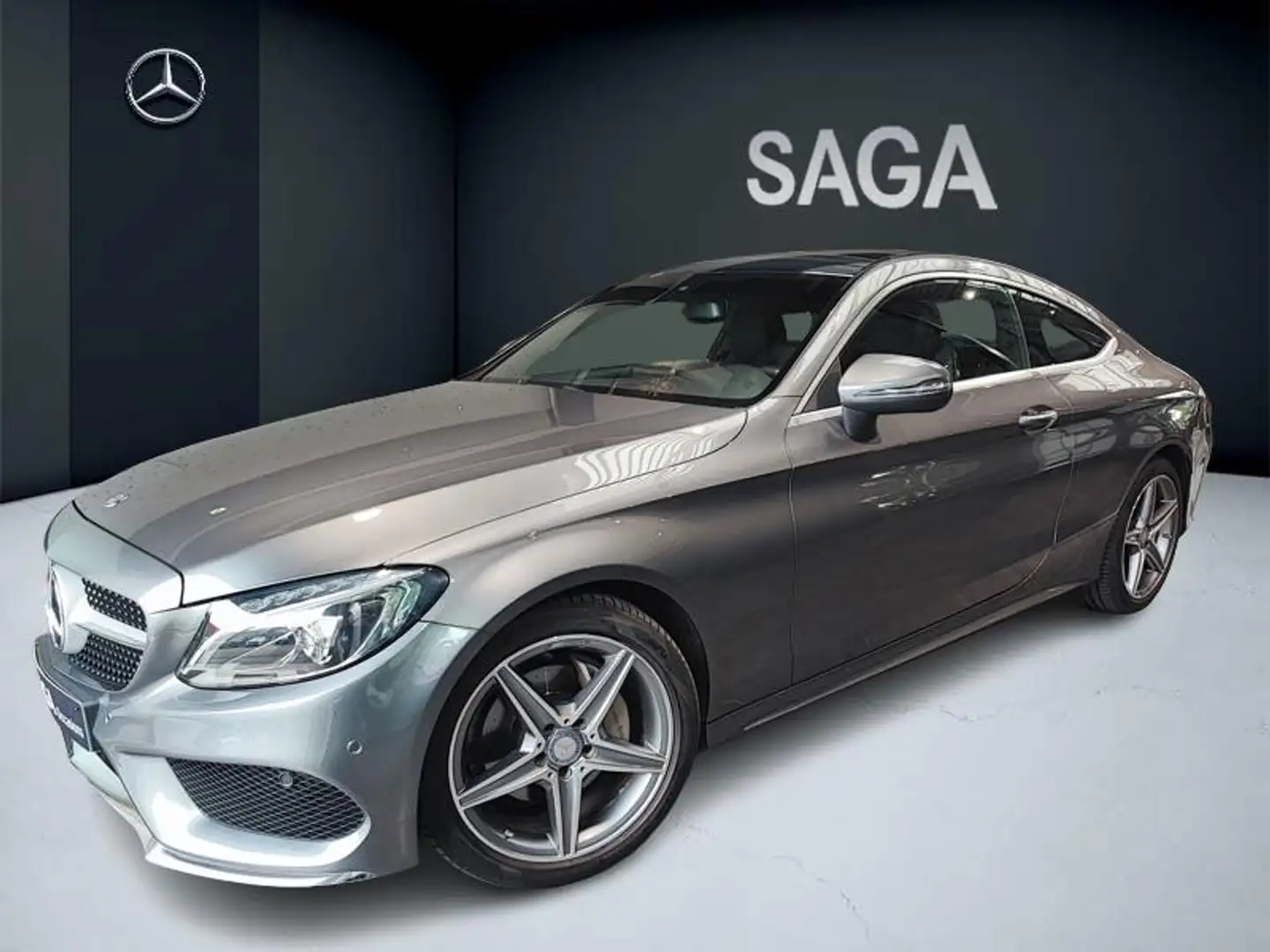 Mercedes-Benz C 220 d Coupé AMG Line Gris - 1