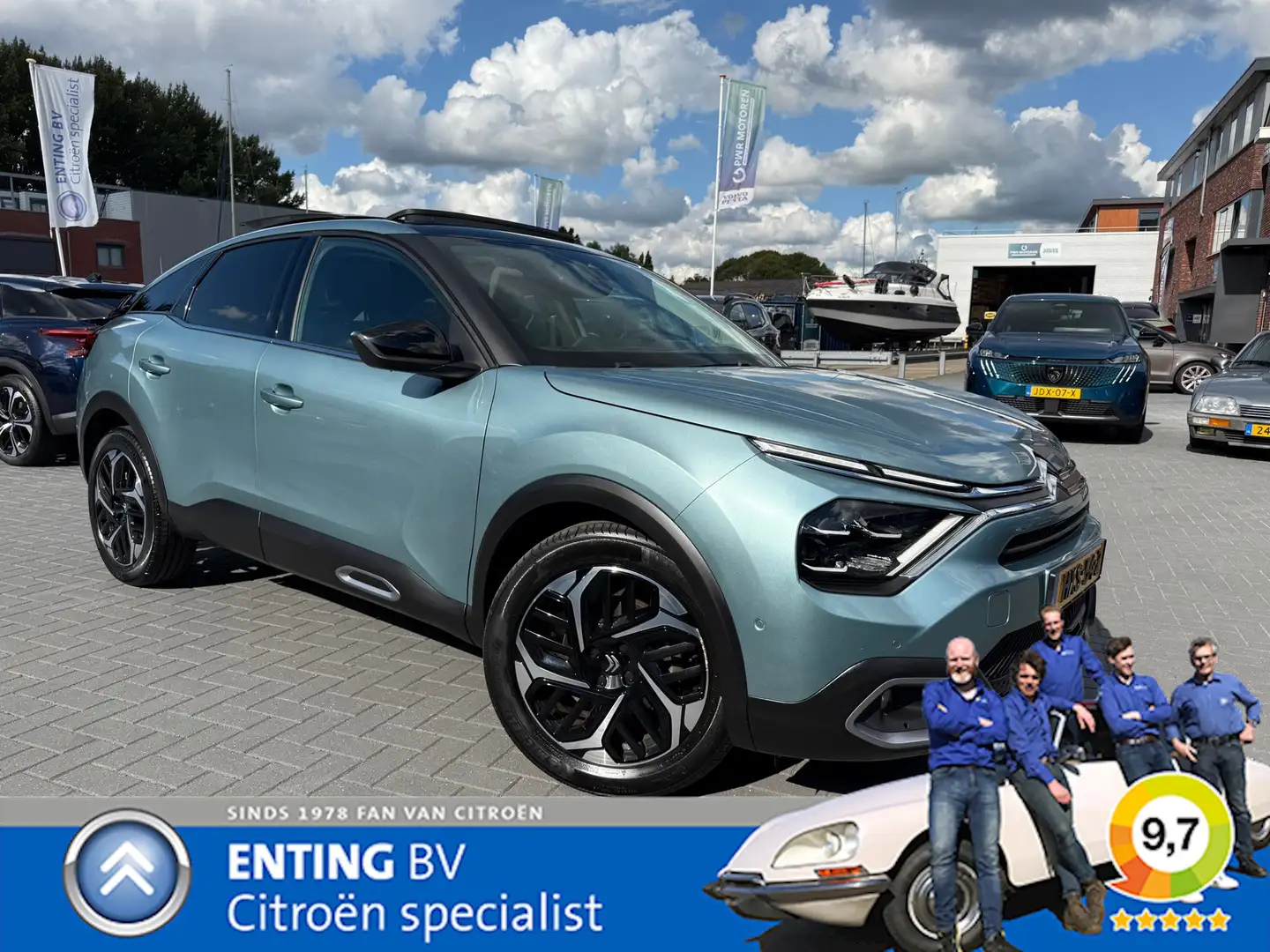 Citroen C4 1.2 PT SHINE SCHUIFDAK HIFI HEAD UP CAMERA Bleu - 1