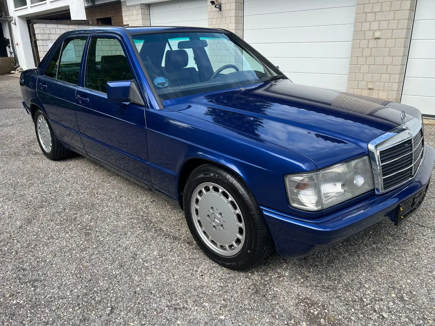 Mercedes-Benz 190 E §+H+ Gutachten 2- neu Leder ABS Klima 5Gang Azul - 2