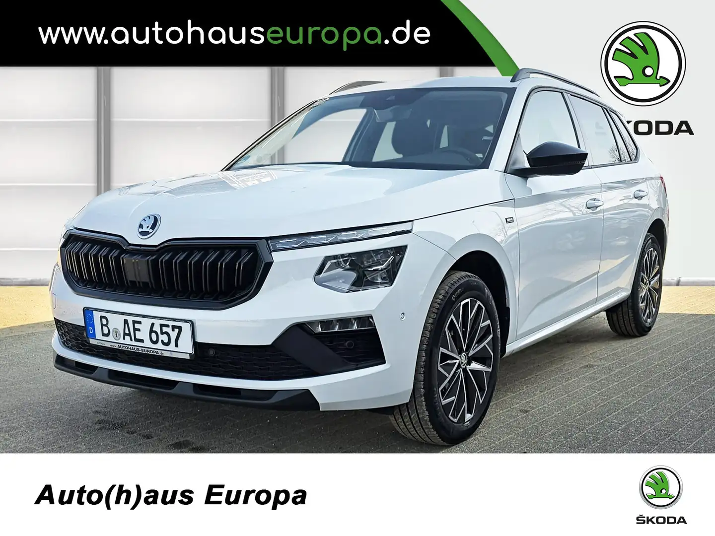 Skoda Kamiq 1.0 TSI DSG Selection ACC KlimaA Navi Kam SpurH Sp Bianco - 1