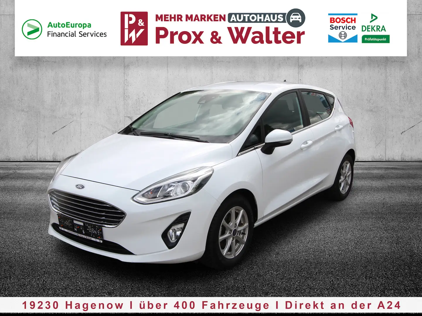 Ford Fiesta 1.0 EcoBoost M-Hybrid Titanium LED+NAVI Bianco - 2