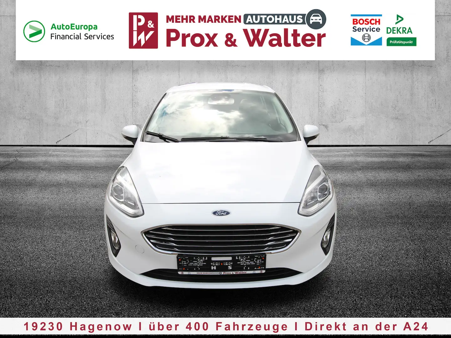 Ford Fiesta 1.0 EcoBoost M-Hybrid Titanium LED+NAVI Bianco - 1