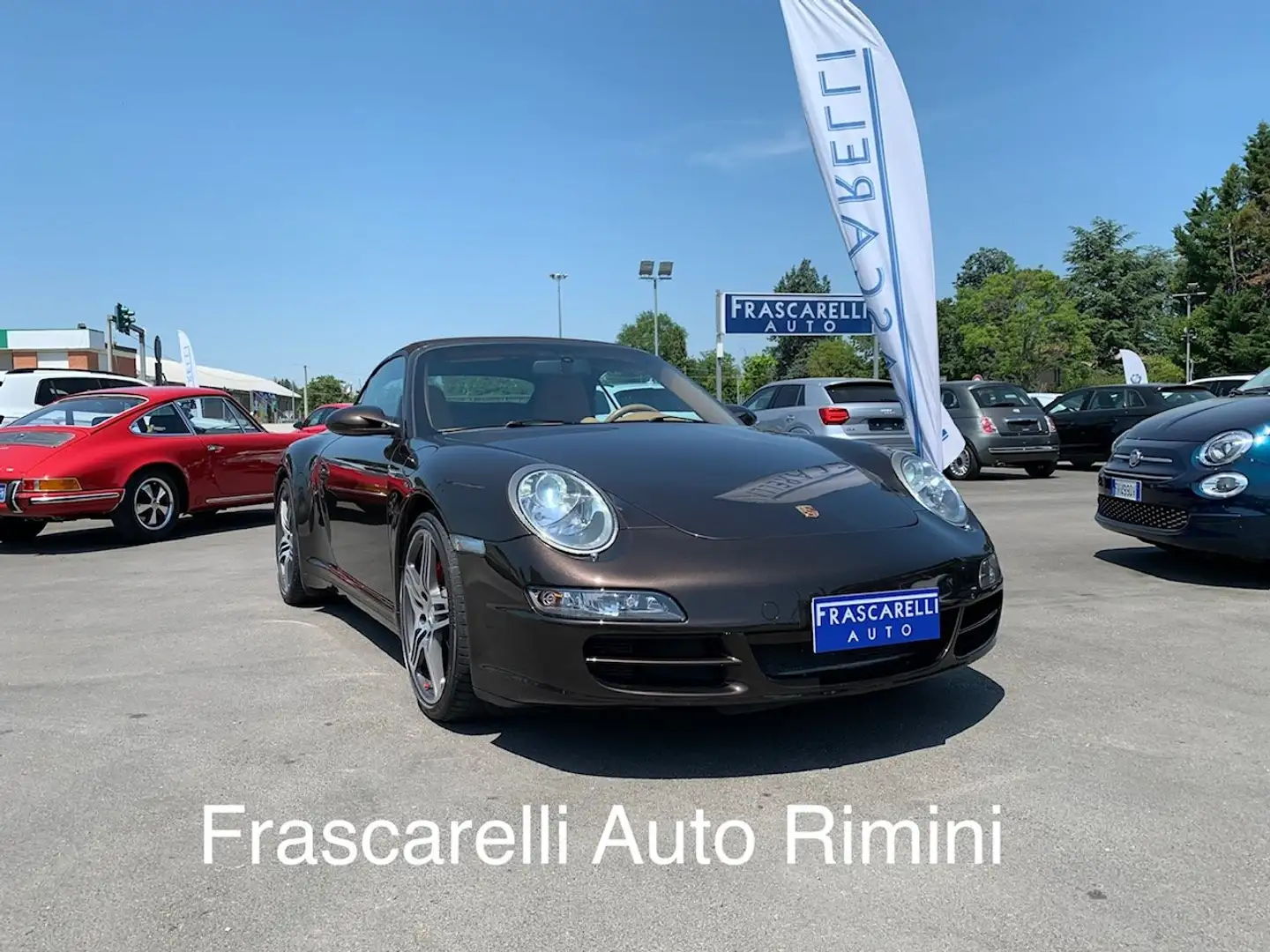 Porsche 997 911 Carrera 4S Cabriolet /bellissima!!/chrono/navi Marrone - 1
