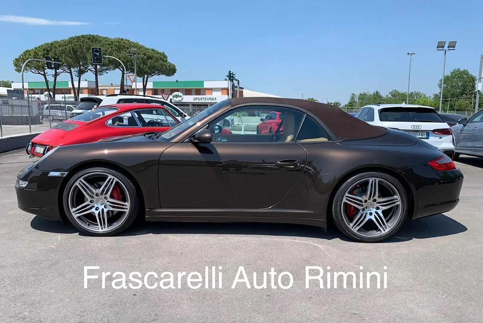 Porsche 997 911 Carrera 4S Cabriolet /bellissima!!/chrono/navi Marrone - 2