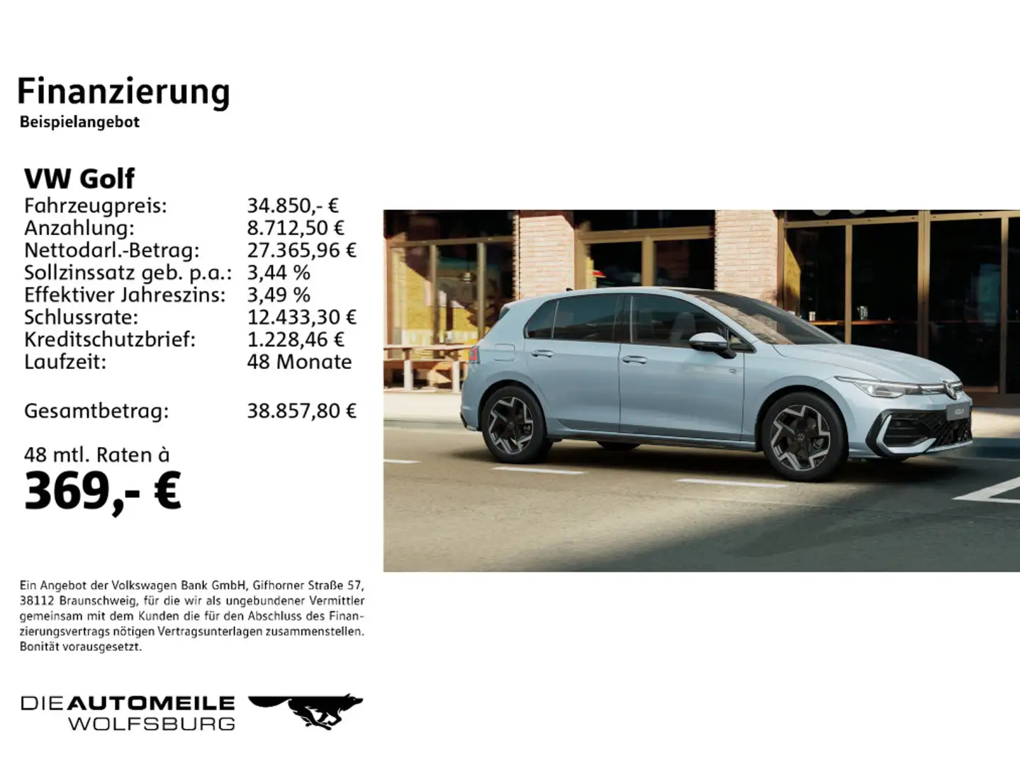 Volkswagen Golf 8 VIII 1.5 TSI R-Line Matrix/Stand/AHK/Pano Blau - 2