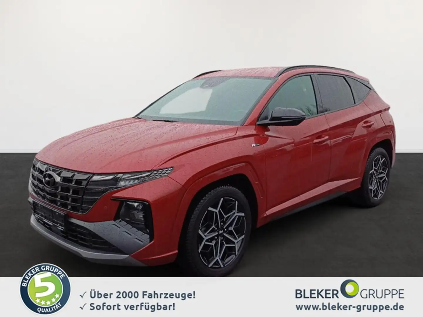 Hyundai TUCSON 1.6 T-GDI N Line Mild-Hybrid 4WD (EURO 6d) Rood - 1