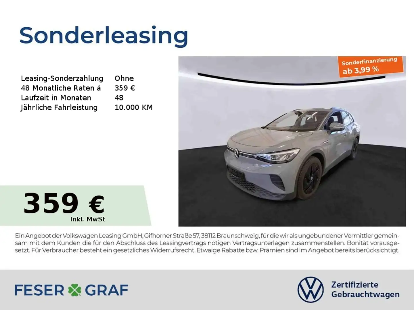 Volkswagen ID.4 Pro Performance Kamera Wärmepumpe Gris - 1