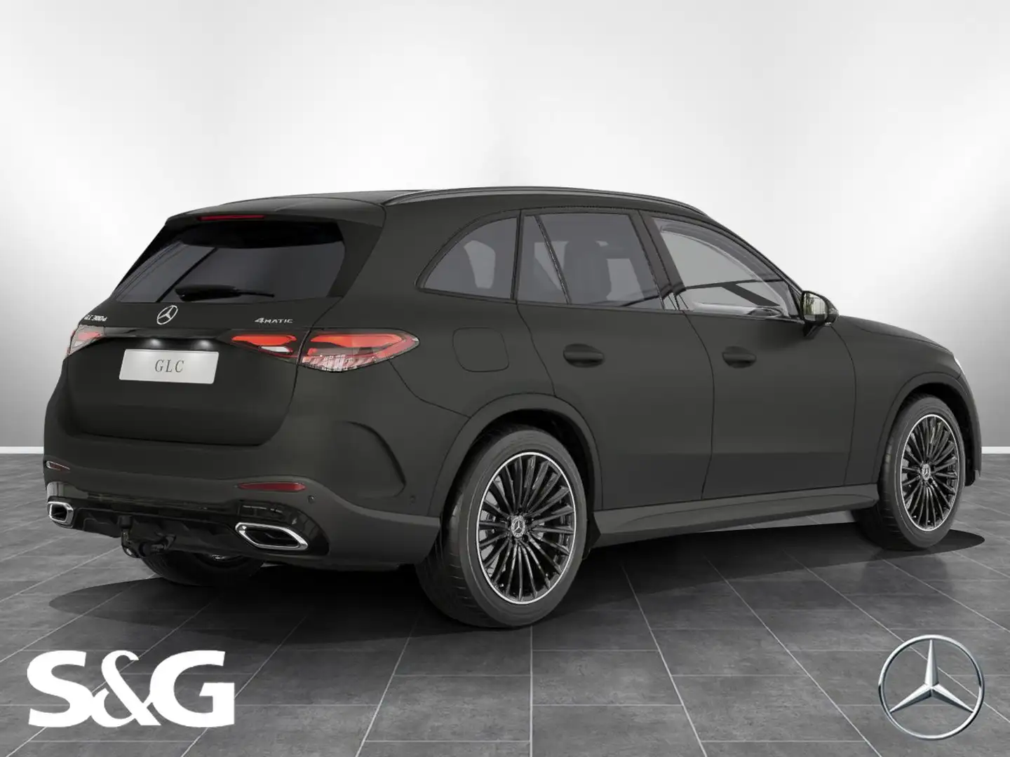 Mercedes-Benz GLC 300 d 4M AMG Night+MBUX+360°+D-LED+Pano+AHK Gris - 2