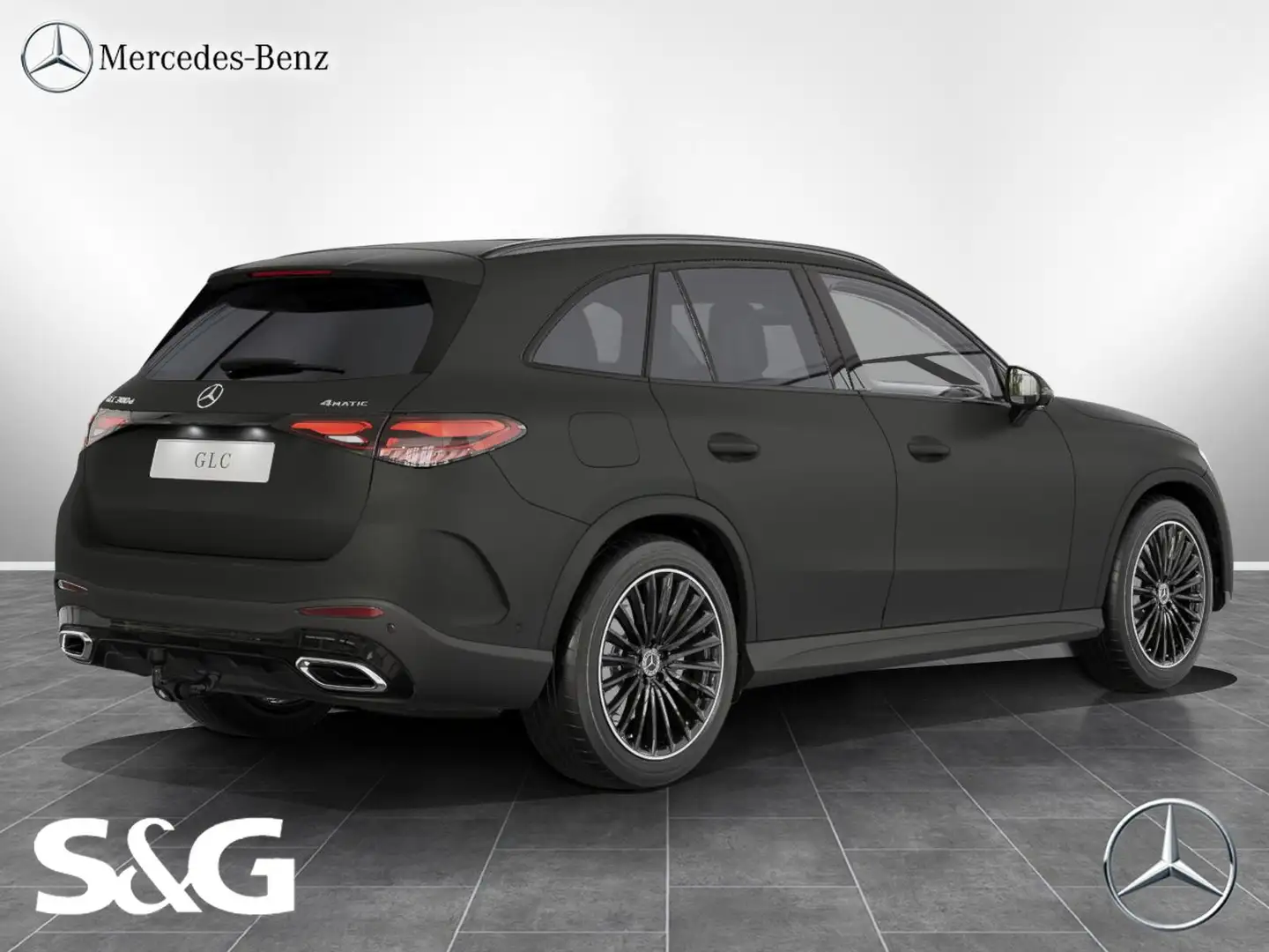Mercedes-Benz GLC 300 d 4M AMG Night+MBUX+360°+D-LED+Pano+AHK Grau - 2