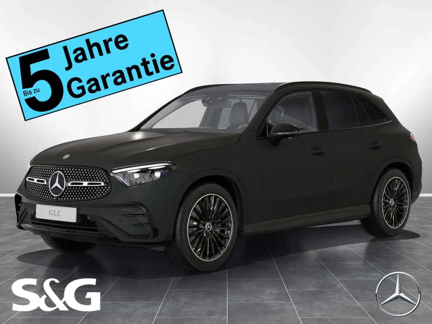 Mercedes-Benz GLC 300 d 4M AMG Night+MBUX+360°+D-LED+Pano+AHK Gris - 1