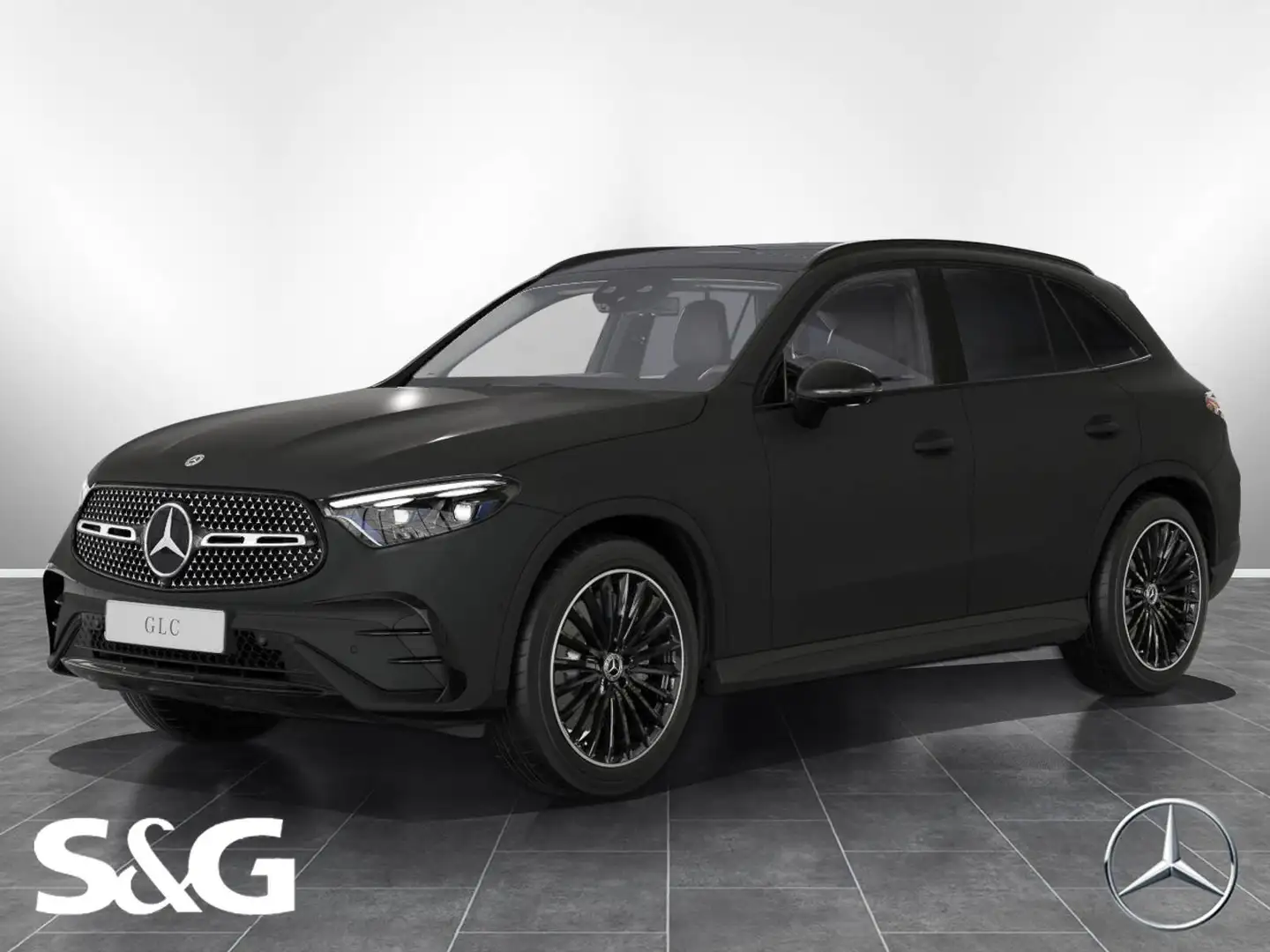 Mercedes-Benz GLC 300 d 4M AMG Night+MBUX+360°+D-LED+Pano+AHK Gris - 1